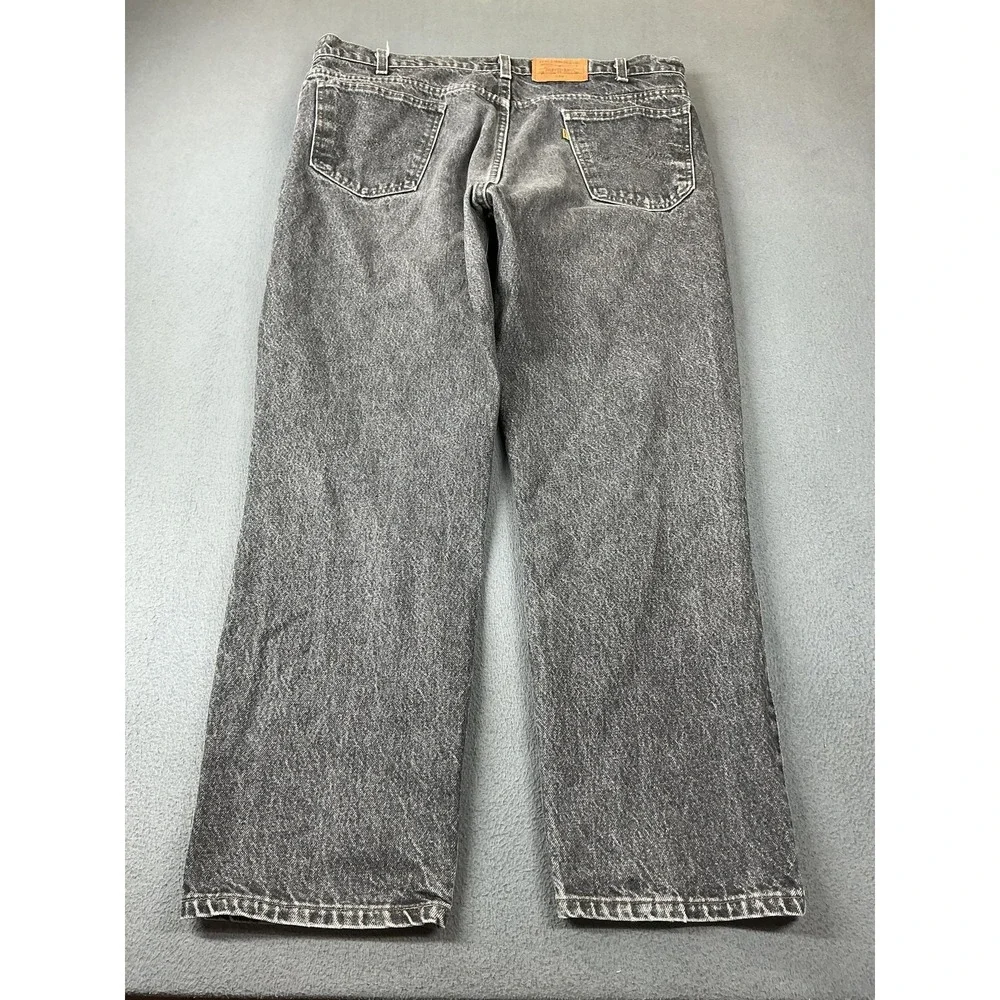 Levi's Jeans Mens 40x30 Gray Acid Wash Relaxed Straight Denim Cotton USA